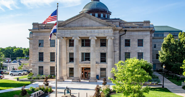 Boone County Courthouse in downtown Columbia, Missouri.